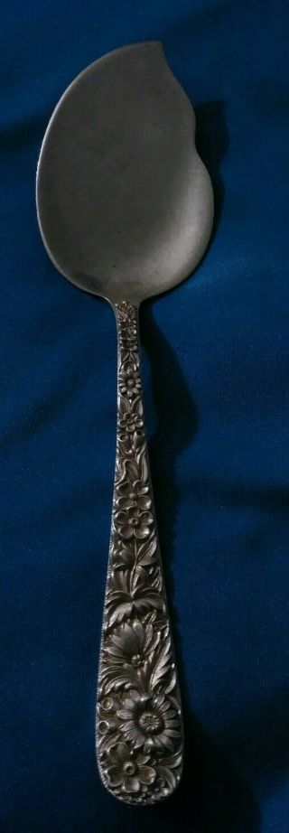 Vintage S.  Kirk And Sons Sterling Silver Rose Repousse Jelly Server 38 Grams