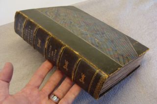 1897 Antique Compleat Angler Izaak Walton Charles Cotton Illus Leather Complete