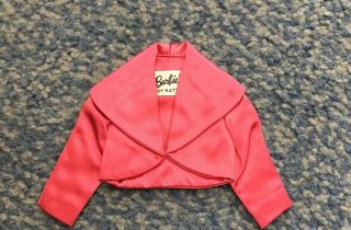 Vintage Barbie Rose Satin Bolero Jacket Near 1960 