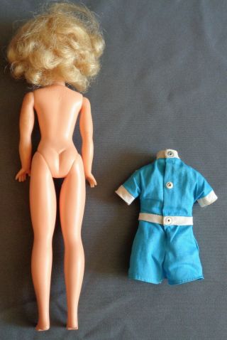 Vintage Ideal Toy Corp BS 12 Tammy Doll Pale Blond Wearing Blue Jumpsuit 12 