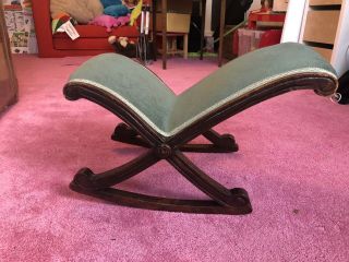Collectible Rare Antique Early 20th Century Gout Stool Foot Rest Chair