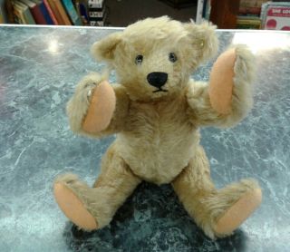 Vintage Steiff Bear Teddy Jointed Arms & Legs Brass Ear Button