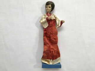 Antique Korean Pose Doll Made By Ai Kwang Orphans Koji - Do Korea Orphanage