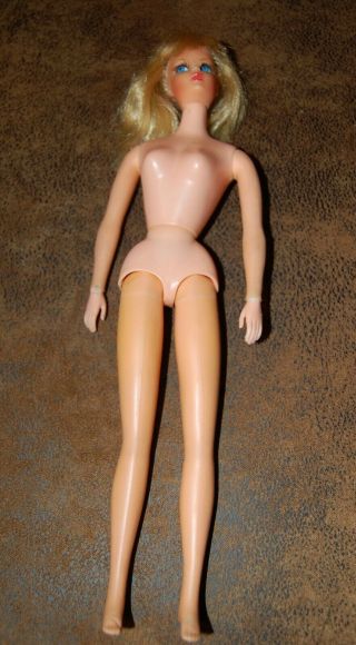 Vintage Light Blond Dramatic Living Barbie 1116 From 1969 Tlc