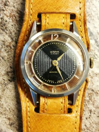Vintage Swiss Made Wara Mens Mechanical Watch