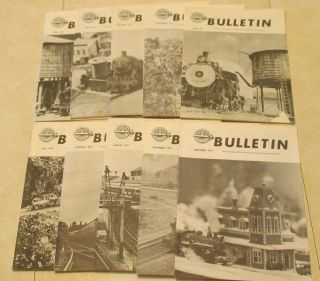 Nmra Bulletin 1971 National Model Railroad Association 10 Issues Trains