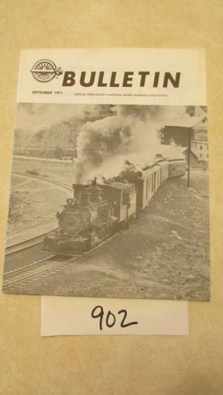 NMRA Bulletin 1971 National Model Railroad Association 10 issues Trains 7