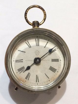 Rare Antique April 23rd 1878 Back Wind Ansonia Clock Co.  Miniature Clock.  Patent 2