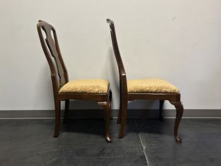 HENREDON 18th Century Portfolio Walnut Queen Anne Dining Side Chairs - Pair 2 3
