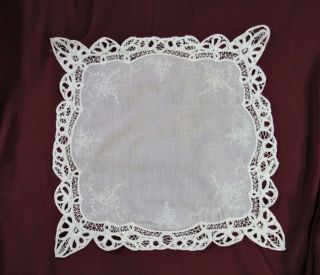 Pleasant Company Samantha Lace Embroidered Tablecloth From Lemonade Set