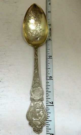 Antique Arch Rock Mich Mackinac Isl Souvenir Spoon - Sterling Silver