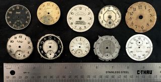 Antique/ Vintage Pocket Watch/ Clock Dials Steam Punk