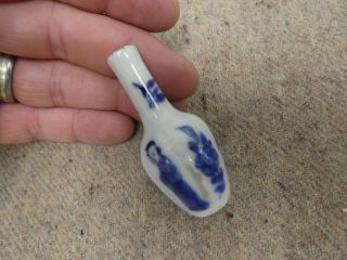1 Antique? Miniature Chinese Blue & White Vase