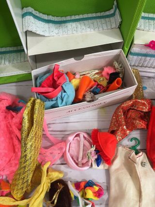 Vintage 1965 Barbie Doll Trunk With Doll And Clothes 9