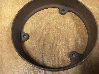 Odd Cast Iron Flat Belt Pulley 8x1.  75 Antique Gas Engine Blacksmith Post Drill