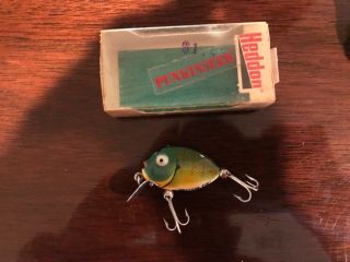 Vintage Nib Heddon 380 Sun Tiny Punkinseed Spook Fishing Lure Sunfish Nos 3