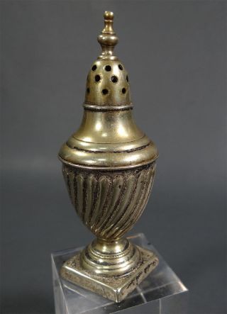 3 " Antique Brass&silver - Plate Incense Burner Censer Urn Perfume Scent Bottle Vase