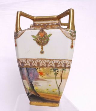 Antique Art Deco Noritake Gilded Vase