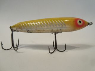 Vintage Heddon Nose Tie Zara Spook Xry Yellow Shore Surface Rig Hardware 1 Of 2