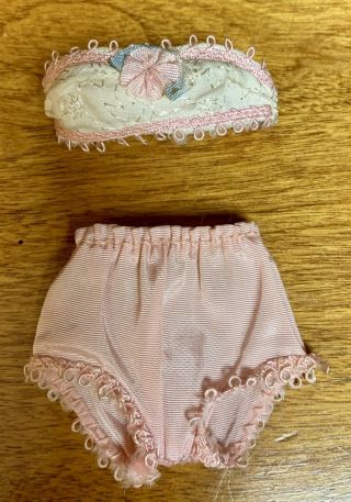 VOGUE JILL Doll Lingerie Bra Panties Stockings Petticoat Tagged Fits 10 1/2” 4