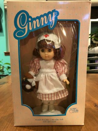 Vtg 1988 Ginny Vogue Doll Making It Better 8 " Doll & Stand 71 - 3950