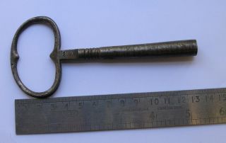 Antique Clock Iron Winding Key 19 (7mm) Side Of Square Hole.