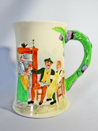 Stunning Antique Art Deco Crown Devon Auld Lang Syne Musical Mug Pitcher Cup