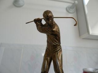 Antique Golf Trophy W.  B.  Mfg.  Co.  silver plate 1937 vintage 2