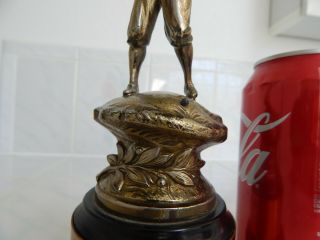 Antique Golf Trophy W.  B.  Mfg.  Co.  silver plate 1937 vintage 3