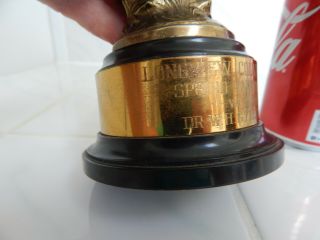 Antique Golf Trophy W.  B.  Mfg.  Co.  silver plate 1937 vintage 7