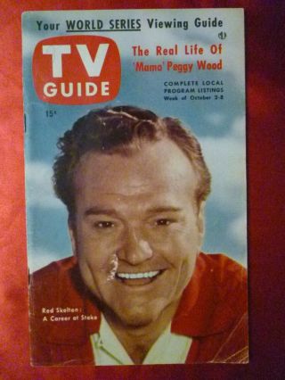 San Francisco Tv Guide October 2 1953 Skelton Autry Lucille Lucy Ball Communist?