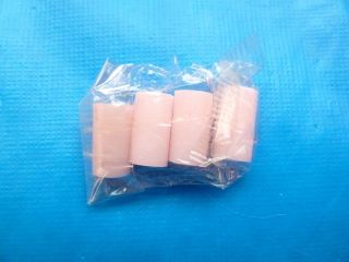 Vintage Barbie Francie Skipper Pink Hair Rollers (4) In Cello From 1960 