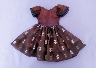 Dress For 18 " Miss Revlon Doll By Ideal 1950s Vt 18