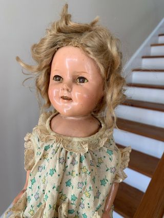 Antique Vintage Composition Ideal Shirley Temple Doll 16in 30 