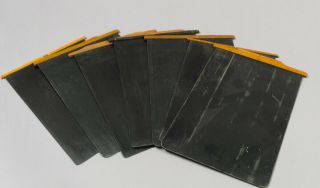 Seven Antique 5x7 Plate & Film Holder Dark Slides - Various Brands