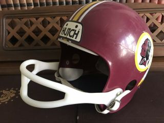 Vintage Hutch Youth Football Helmet - WASHINGTON REDSKINS Rawlings NFL Costume 2