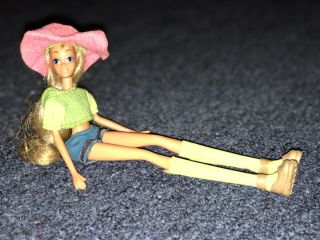 Vintage Leggy Doll By Hasbro Blonde 4620 Jill Long Legs Big Eyes 1972 Outfit