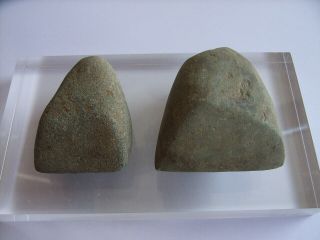 2 Ancient Neolithic Stone Axes,  Stone Age,  Very Rare Top