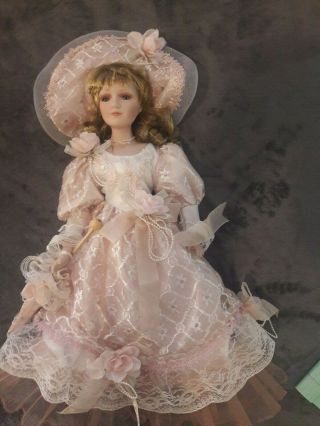 Porcelain Christmas Doll Very Collectible