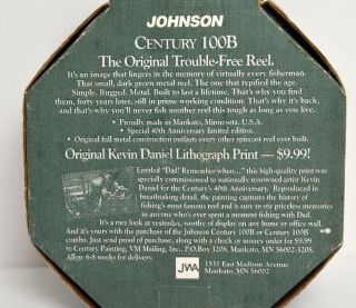 Vintage Johnson Century 100B - 40th Anniversary Spin - Cast Fishing Reel - NIB - 2