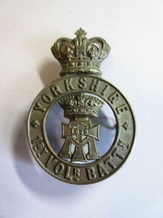 Antique Victorian Yorkshire 1st Volunteer Battalion Green Howards Cap Badge
