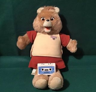 Vintage 1985 Teddy Ruxpin Worlds Of Wonder Animatronic Collectible Character Toy