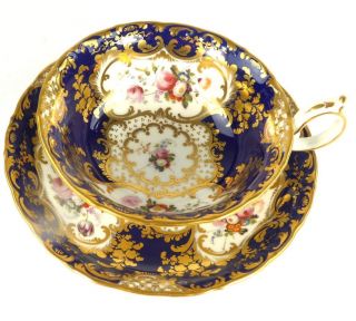 C1830 - 45 Fine Antique English Porcelain Tea Cup & Saucer Minton B