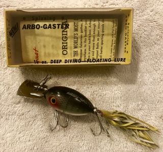 Fishing Lure Fred Arbogast 1/4oz Arbo Gaster Rare 1st Gen Reflector Perch Bait