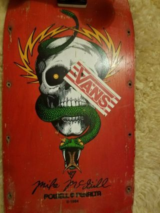 Powell Peralta Mike McGill Vintage 1984 Skateboard 3