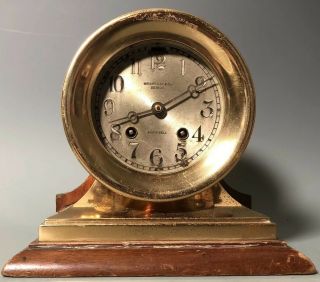 Chelsea Antique Ships Bell Clock Admiral Model 4 In Dial 1908 59290