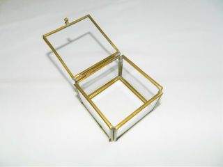 Vintage Glass And Brass Display Case,  Perfect To Display A Cherished Item