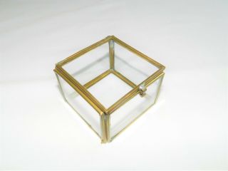 Vintage Glass and Brass Display Case,  Perfect to Display a Cherished Item 2