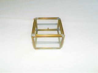 Vintage Glass and Brass Display Case,  Perfect to Display a Cherished Item 4
