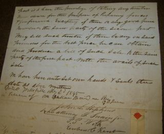 1845 ANTIQUE SCIO NY LAND INDENTURE DEED BILL OF LEGAL DOCUMENT ALLEGANY 5
